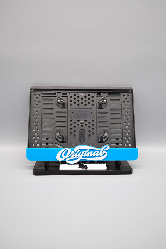 ORIGINAL 3D KABARTMALI BEYAZ PLEKSİ MOTOR PLAKALIĞI