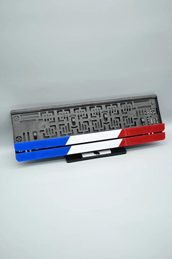 FRANSA RENKLERİ 3D KABARTMALI PLEKSİ ARABA PLAKALIĞI