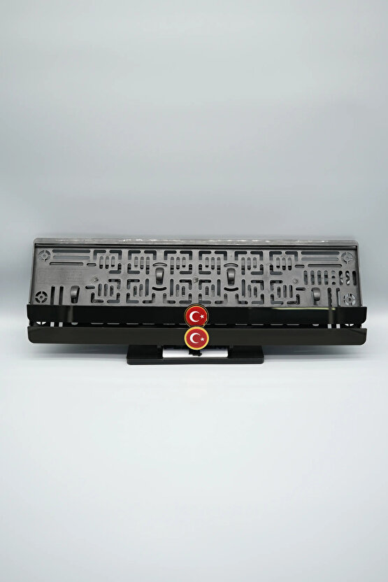 ALTIN TÜRKİYE BAYRAĞI 3D KABARTMALI PLEKSİ ARABA PLAKALIĞI