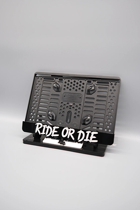 RIDE OR DIE 3D KABARTMALI PLEKSİ MOTOR PLAKALIĞI