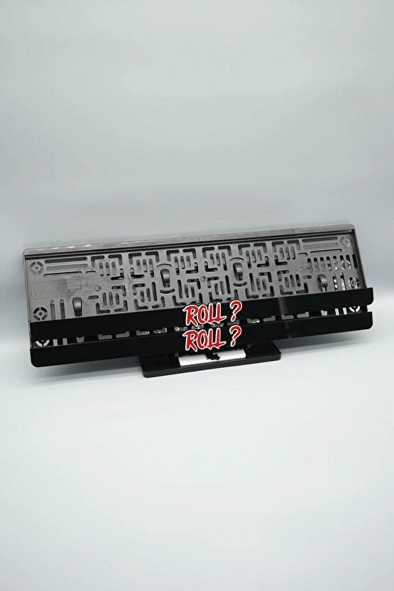 ROLL? YAZILI 3D KABARTMALI PLEKSİ ARABA PLAKALIĞI