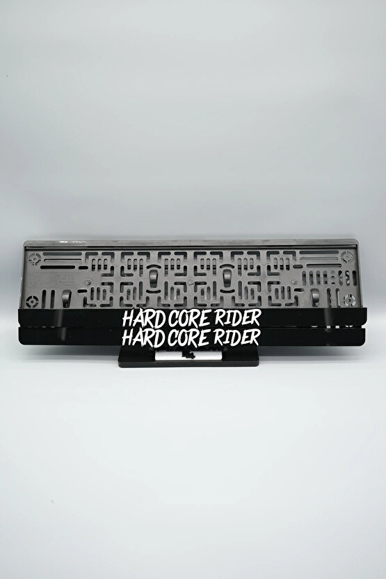 HARD CORE RIDER YAZILI 3D KABARTMALI PLEKSİ ARABA PLAKALIĞI