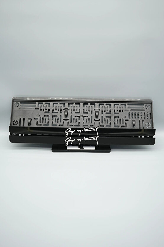 GAZİ MUSTAFA KEMAL İMZA BENZER 3D KABARTMALI PLEKSİ ARABA PLAKALIĞI