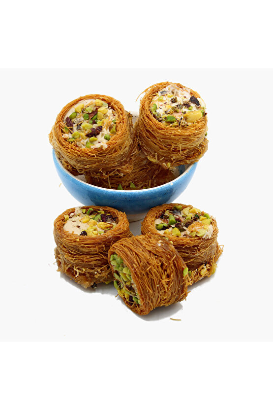 Kadayıflı Kaymaklı Bülbül Yuvası Lokum-Doğal & Şekersiz