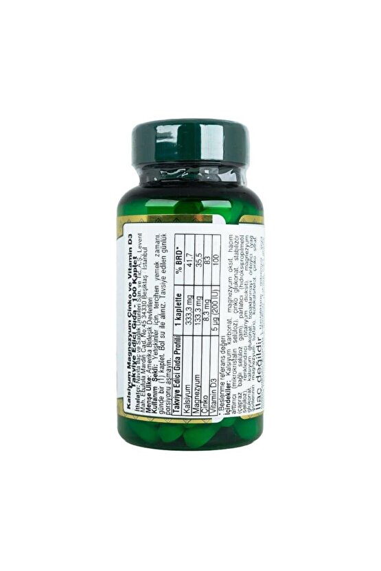 Calcium Magnesium Zinc 100 Tablet