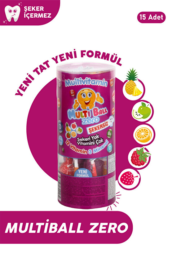 Zero Multıvıtamın Lollıpop 15li