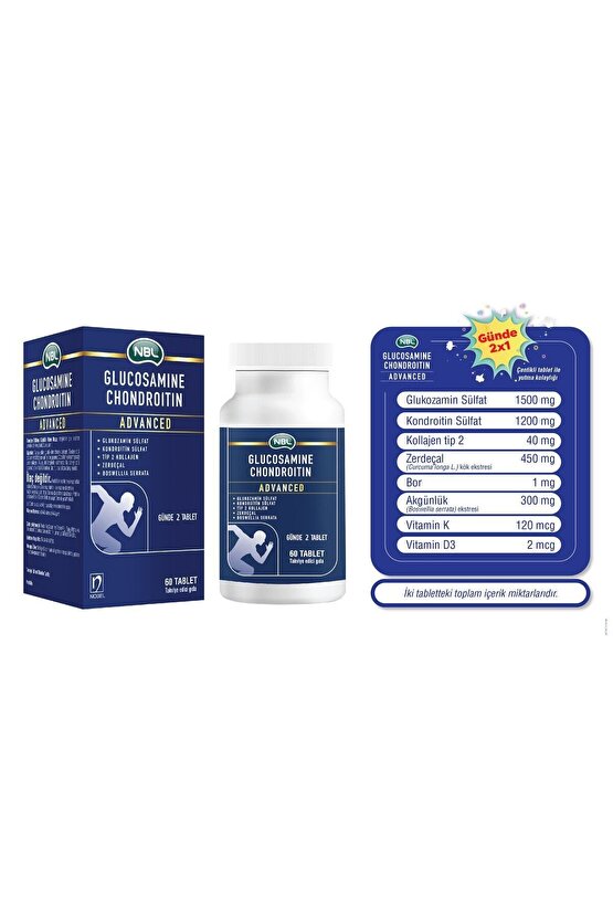 Glukozamin Kondroitin Advanced 60 Tablet