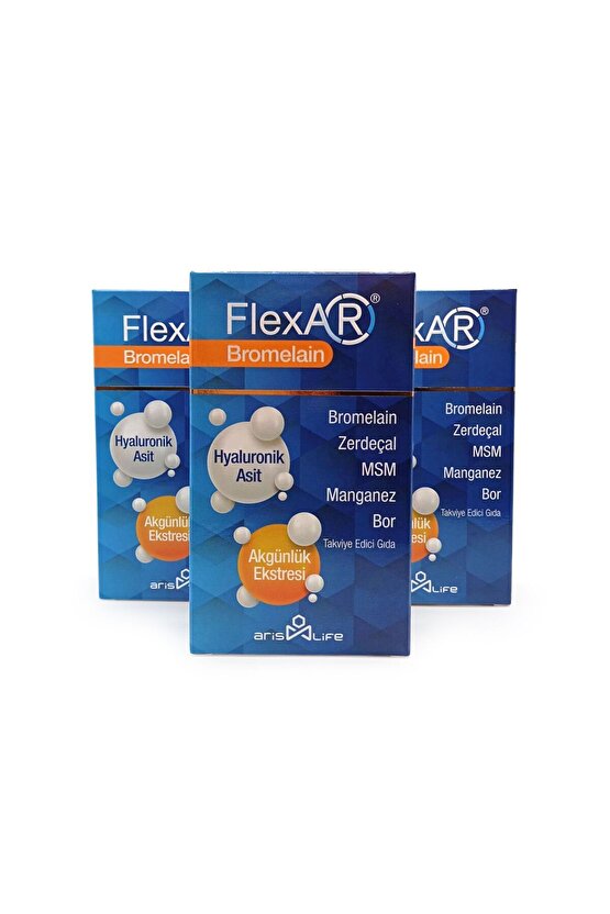 FlexAR Bromelain 30 Tablet 3lü Paket