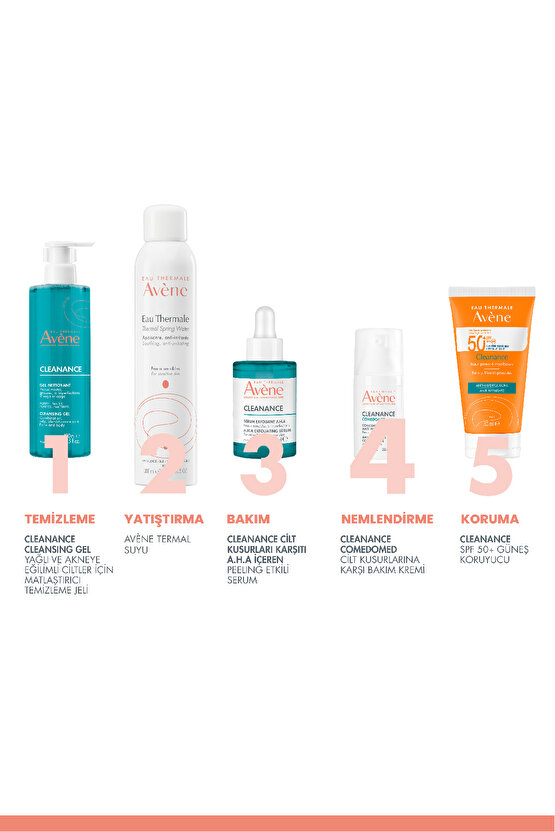 Yağlı Ve Akneye Eğilimli Ciltler İçin Cleanance Bakım Seti