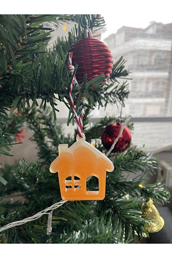 Ev Formunda Epoksi Yılbaşı Ağacı Süsü 8