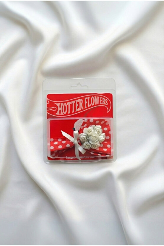 Minik Buket Özel Tasarım Puantiyeli Kırmızı Beyaz Gül Buketi Koleksiyonluk