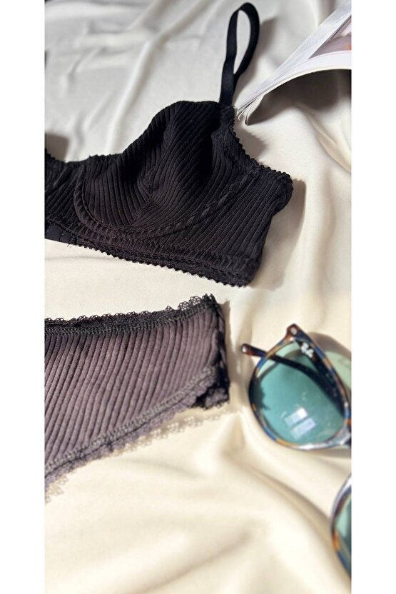 Soft Touch Pamuklu Balenli Sütyen Takımı