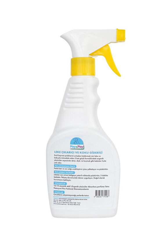 Pisy&pisy Vegan Sertifikalı Evcil Hayvan Dostu Leke Çıkarıcı Ve Koku Giderici