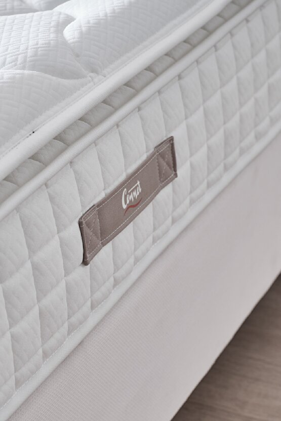 Zambak Modeli Çift Kişilik Pedli Paket Yaylı Full Ortopedik Antibakteriyel Yatak