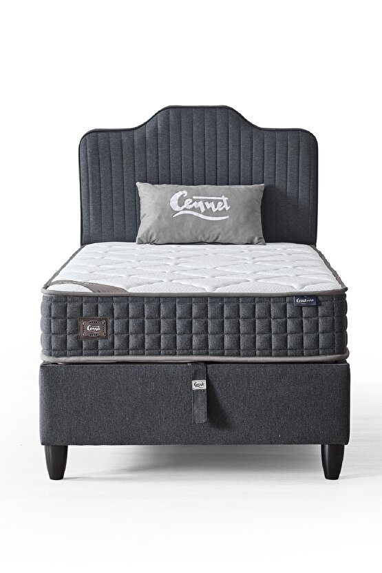 Menekşe Modeli Tek Kişilik Paket Yaylı Yatak Antibakteriyel ve Full Ortopedik Sistem