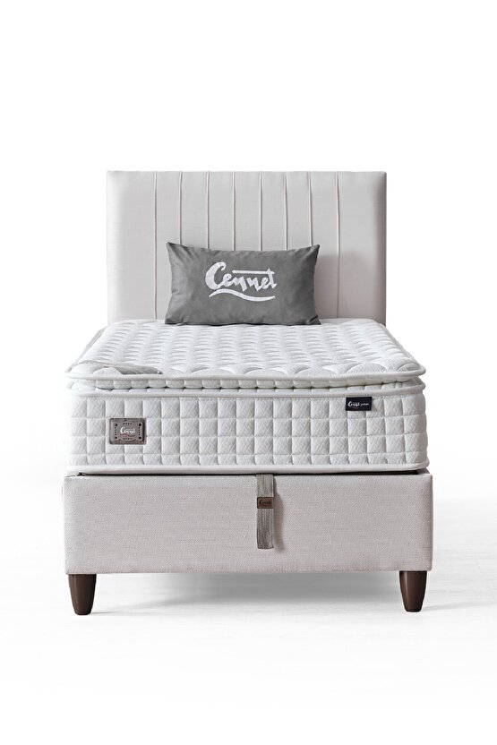 Zambak Tek Kişilik Sandıklı Baza ve Başlık Seti 2’li Set