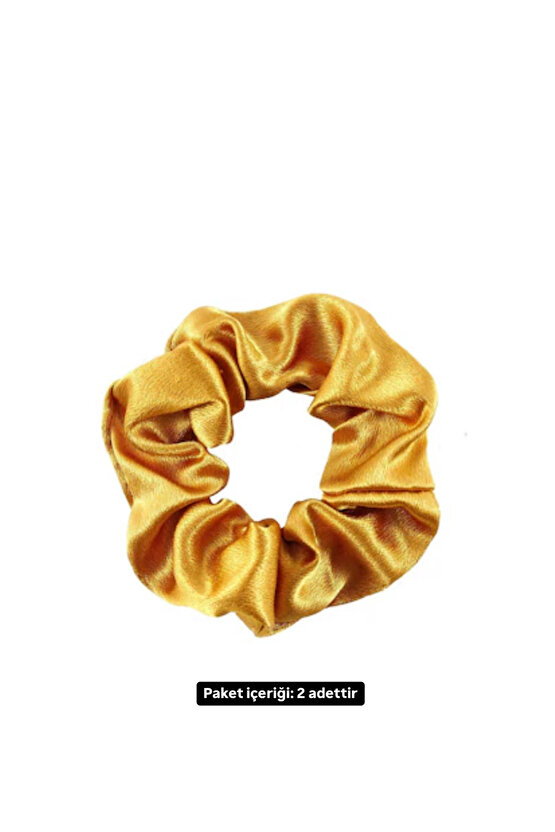Nadide Ipek Saten 2 Adet Saç Lastiği (BİJUTERİ)