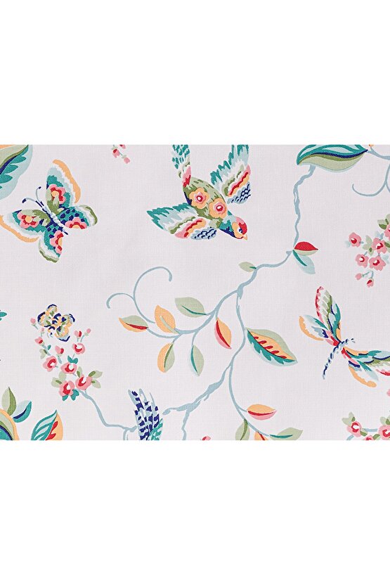 Violet Pvc Masa Örtüsü - Beyaz - 140 Cm