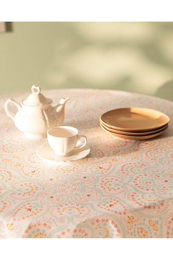 Ancre Pvc Masa Örtüsü - Mavi - 140 cm