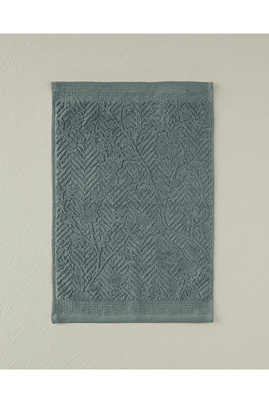 Alyssa Pamuklu Jakarlı El Havlusu Yeşil