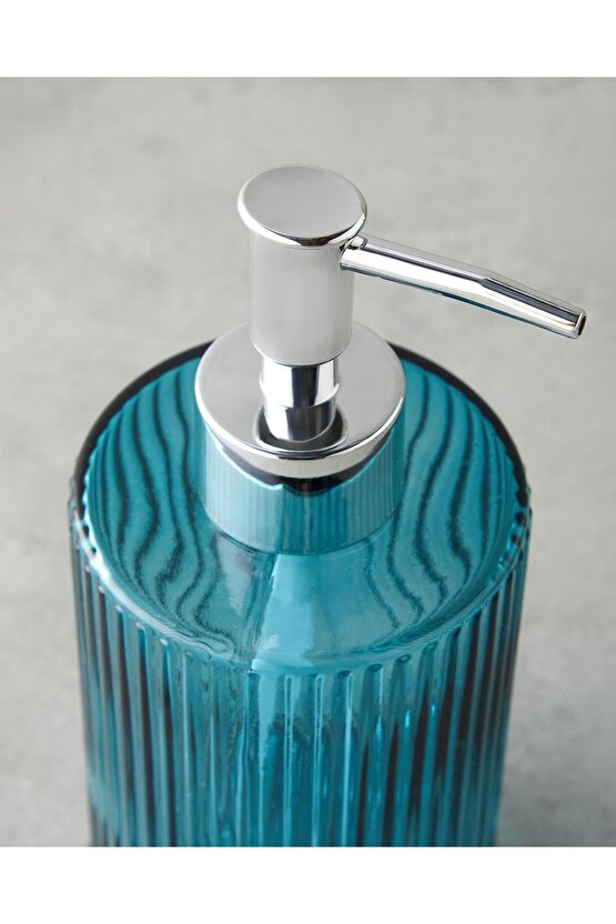 Areka 3’lü Cam Banyo Seti - Mavi