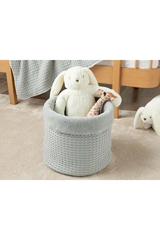 Natural Oyuncak Sepeti 35x40 Cm Gri