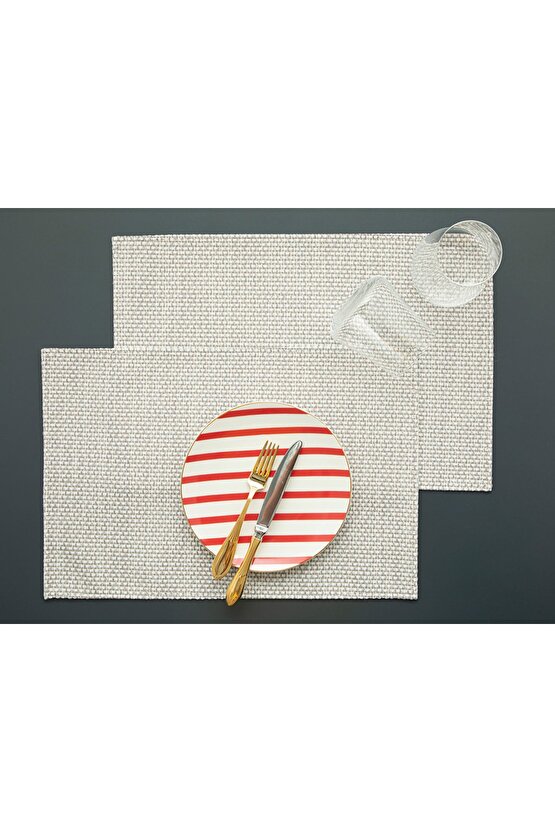 Knit Ground 2li Amerikan Servis 30x45 Cm Lacivert