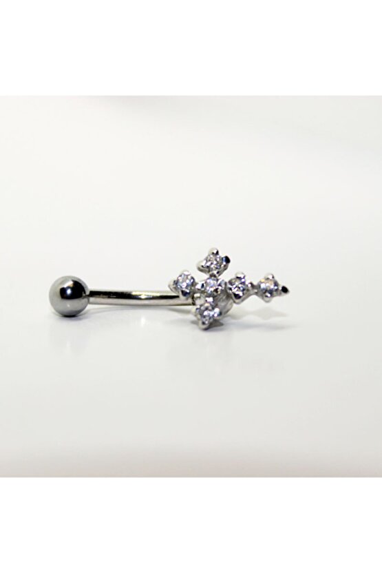 Kadın Gri Haç Piercing