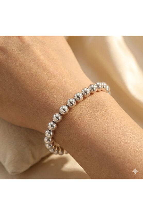 Gümüş Toplu Bileklik