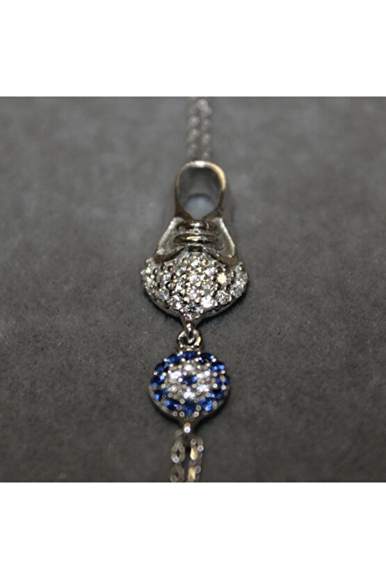 Taşlı Nazar Boncuklu Ayakkabı Bileklik