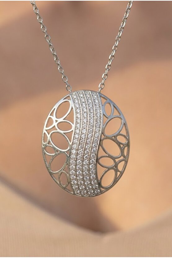 Osmanlı Motif Oval Kolye