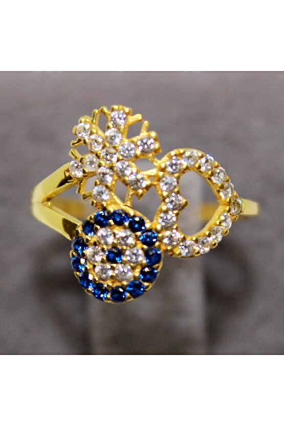 Nazar Boncuğu, Kalp Ve Kar Tanesi Yüzük