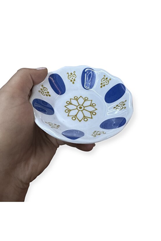 5 Adet Melamin Çay Tabağı Bulaşık Makinesinde Yıkanabilir