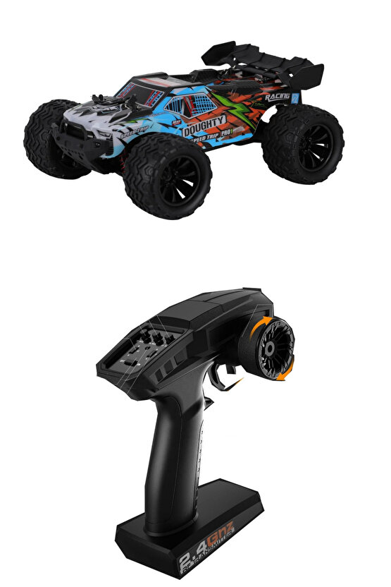 LED IŞIKLI 40 KM HIZ YAPAN 4X4 ELEKTRİKLİ RC ARABA YÜKSEK TEKER ROCK CRAWLER