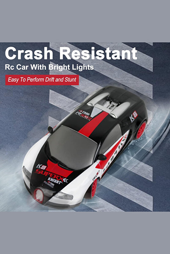 Oyuncak Uzaktan Kumandalı Aksesuarlı 2.4G Şarjlı 1:24 Drift Arabası 4x4 +4Yedek Tekerlek +15KmHız