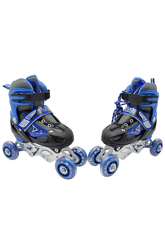 Işıklı Ayarlanabilir (Alıştırma ve Sıralı) Paten L Beden 38-41 Numara Çocuk Pateni