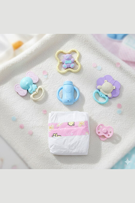 Oyuncak Kutulu 43 Cm Aksesuarlı Gerçekçi Elbiseli Bebek Çocuklar İçin Oyuncak Bebek