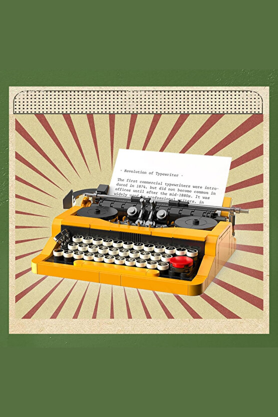 Oyuncak Daktilo 254 Parça Figür +6 Yaş ve Üzeri