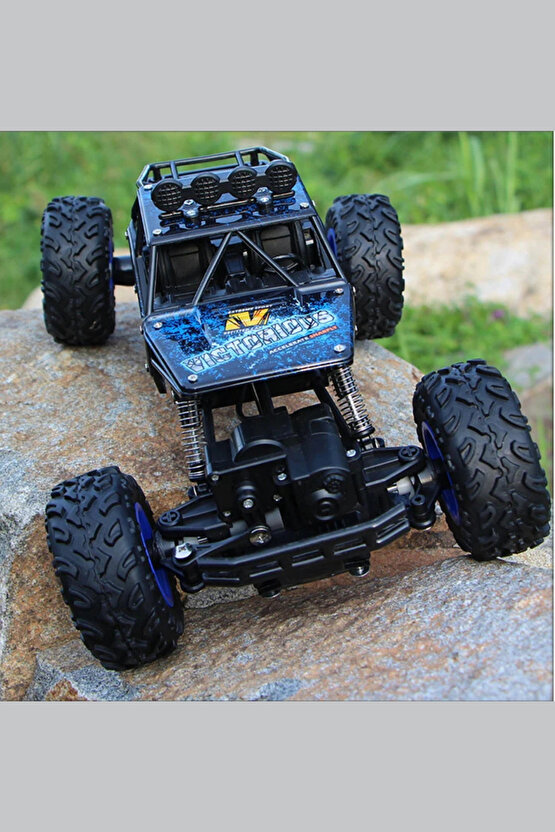 Oyuncak 4x4 Uzaktan Kumandalı Şarjlı Rock Crawler Büyük Teker Gerçekçi Araba 1:16 Ölçek