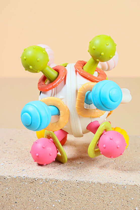 Oyuncak Eğitici Dönen Kirpi Balığı Diş Kaşıyıcı Bebek Aktivite Oyuncağı