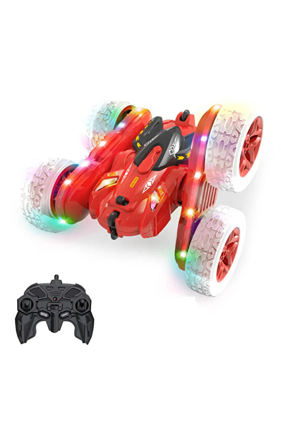 Uzaktan Kumandalı 4x4 Full Fonksiyon Şarjlı Işıklı Buharlı Spin 360 Derece Dönen Akrobat Araba