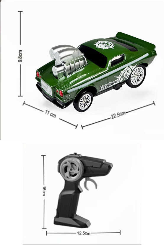 Uzaktan Kumandalı Full Fonksiyon Şarjlı Işıklı 2.4g Çılgın Süspansiyon Renkli Drift Araba 15 Km Hız