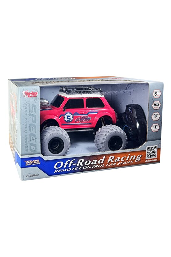 Oyuncak Uzaktan Kumandalı Full Fonksiyon 1:18 Şarjlı 2.4G Sevimli Off-Road Mini Araba