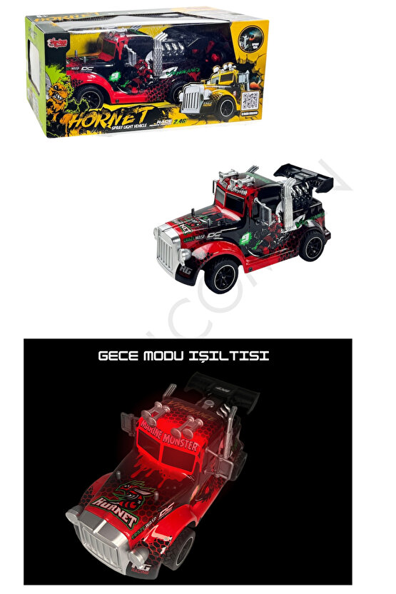 Oyuncak Araba 2.4 Ghz Uzaktan Kumandalı Full Fonksiyon Buhar Çıkartan Ve Drift Atabilen Tır