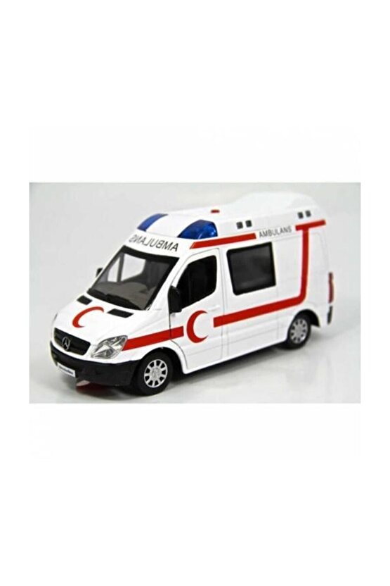 Çekbırak Işıklı Sesli 1:32 Ambulans Cp-64465-amblns