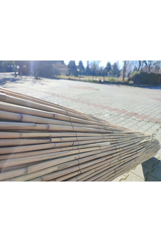 2x5 Telli Kamış Bambu Çit , Hasır Gölgelik,Balkon ve Bahçe Çiti