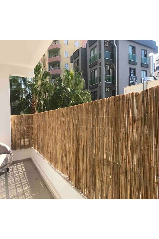 Doğal kamış hasır 2x2 metre doğal bambu çit,balkon çiti,gögelik