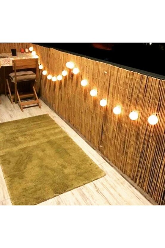 3m x 5m Ayonkaraisardan  TELLİ Doğal Bambu Kamış Çit,bahçe Çiti,balon Çiti,hasır Çit, Gölgelik