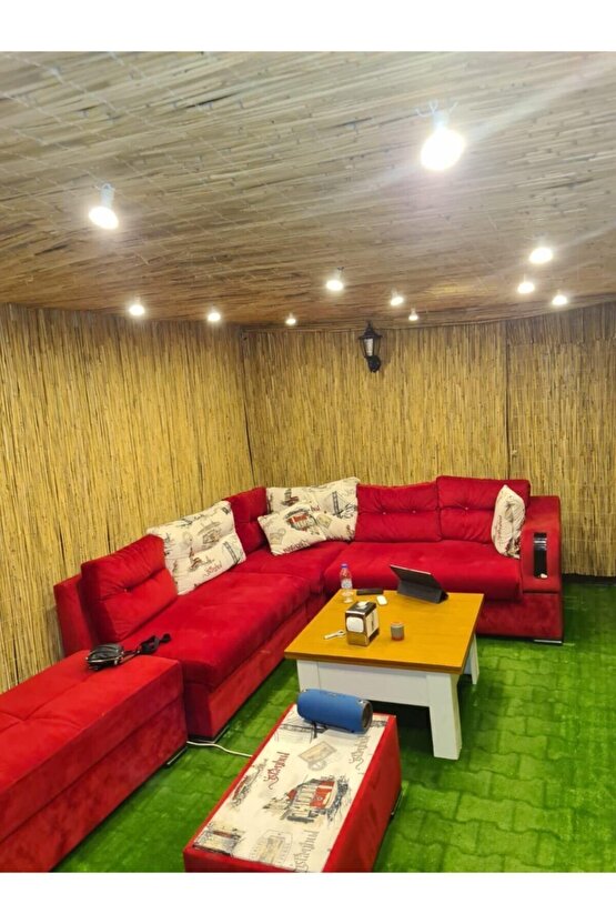 %100 Doğal Kamış Çit 2m×5m Kamış Çit Rulo Balkon Çit