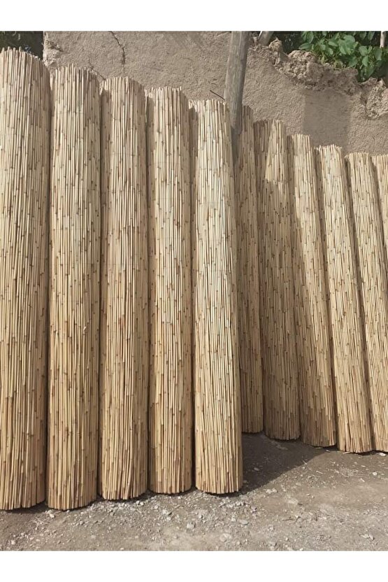 Doğal Bambu Kamış Hasır Çit Gölgelik 3 Metre X 5 Metre